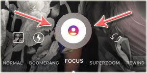 Tombol Fitur 'Focus' Instagram