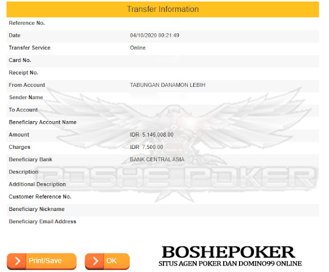 Bukti Kemenangan Member Boshepoker