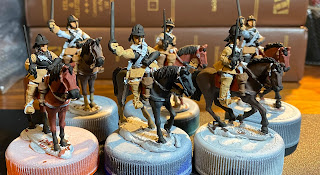 Vallejo Model Color painted onto ECW 28mm miniature wargame cavalry