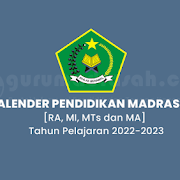 Kalender Pendidikan Madrasah (RA MI MTs MA) Tahun Pelajaran 2022/2023