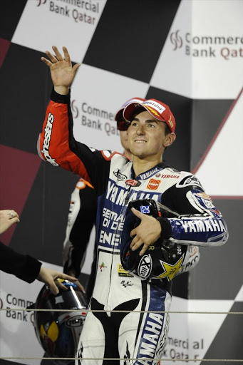 Jorge Lorenzo Podium Losail 2012