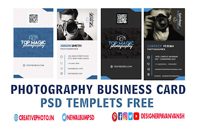 Photography Busniness Card PSD Templets Free Dwonlode