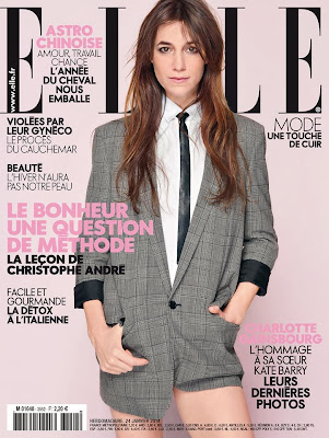 Magazine Photoshoot : Charlotte Gainsbourg Photoshot For Kate Barry Elle Magazine France January 2014 Issue 