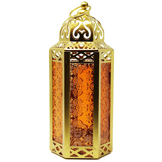 Gold Moroccan Decorative Candle Lantern Holder