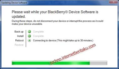 Proses Upgrade OS BlackBerry