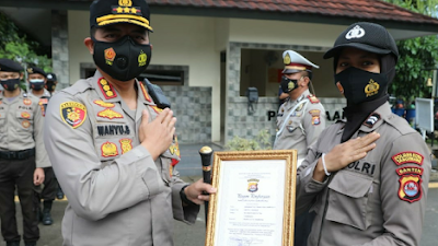 Berprestasi, 44 Personel Polresta Tangerang Diberi Penghargaan