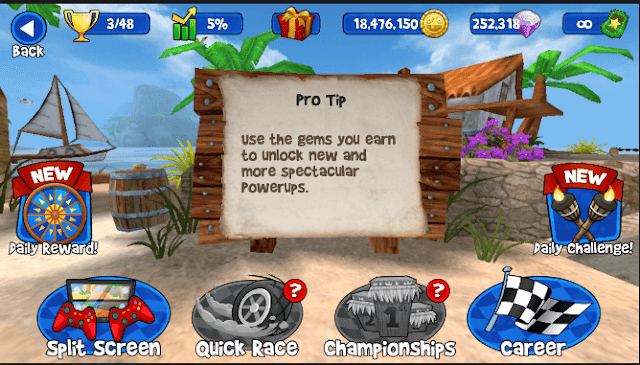 تحميل لعبة Beach Buggy Racing v 1.2.15 مهكرة للاندرويد اخر اصدار