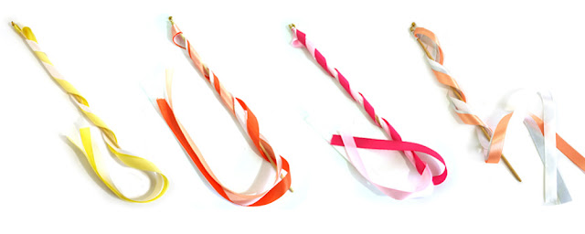 ribbon streamer wands available from Canadian packaging and wedding supplier Creative Bag