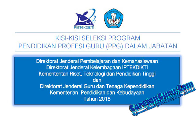 Download Kisi-kisi PPG TK, SD, SMP, tahun 2018 Lengkap Semua Tes dan Sub Tes