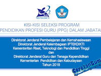 Download Kisi-kisi PPG TK, SD, SMP, tahun 2018 Lengkap Semua Tes dan Sub Tes