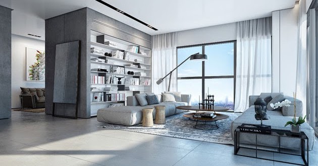 Dekorasi Interior Putih Modern Rumah Minimalis - Rancangan ...