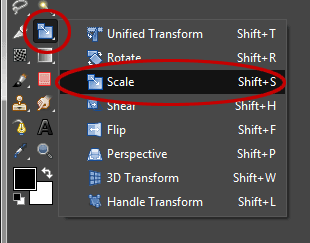 The Scale Tool.