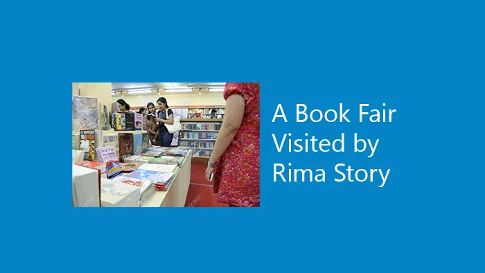 A book fair visited by Rima story for HSC exam
