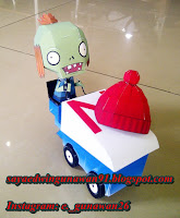 Papercraft Zombonie (Plants vs Zombies)