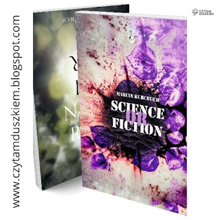 Okładki tomiku wierszy Marcina Kurcbucha pt. "Science or fiction. Supernatural" predstawiajaca wybuch w kosmosie