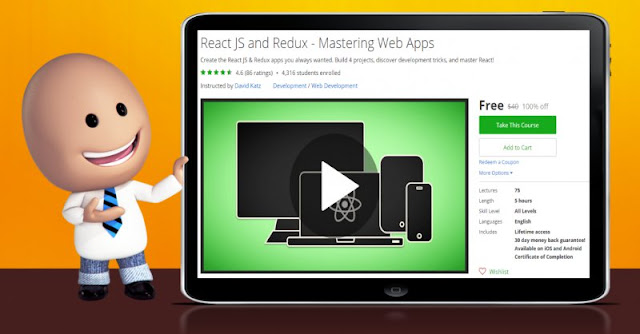 [100% Off] React JS and Redux - Mastering Web Apps| Worth 40$