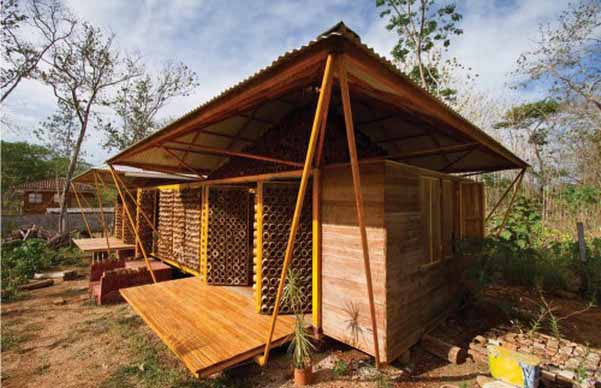 Desain Rumah Bambu Modern Ramah Lingkungan 