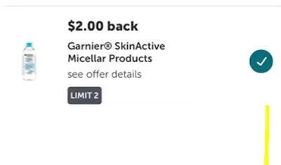 $2.00/1 Garnier skinactive ibotta cashback rebate (may be regional) *HERE*