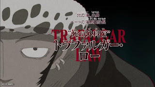 ワンピース アニメ 総集編 大堪能企画 トラファルガー・ロー ONE PIECE Surgeon of Death Trafalgar Law