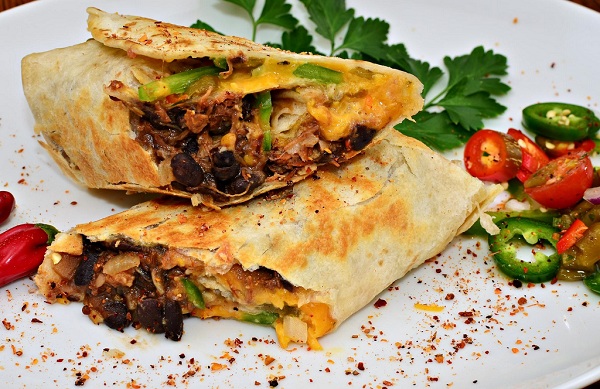 Black Bean and Avocado Burritos