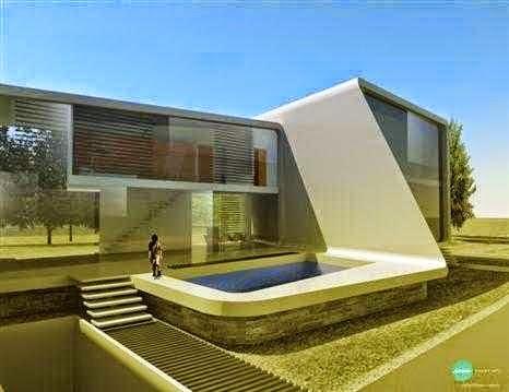  Desain  Eksterior Rumah  Futuristik