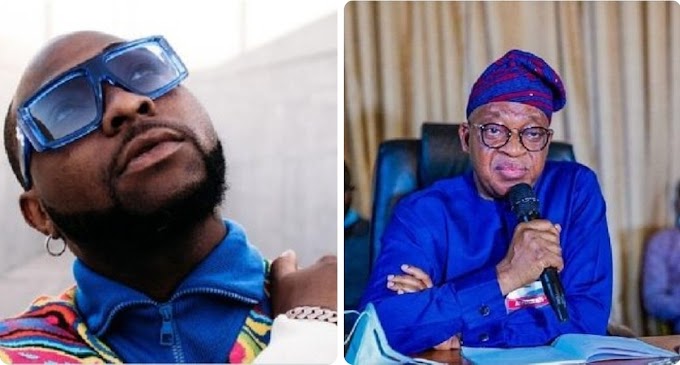 Davido ask Governor Oyetola when he will congratulate his Uncle Ademola Adeleke 