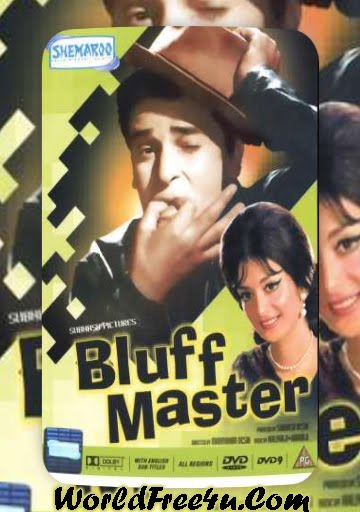 Poster Of Bollywood Movie Bluff Master (1963) 300MB Compressed Small Size Pc Movie Free Download worldfree4u.com