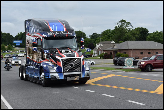 Volvo Tribute Truck honoring U.S. Military Heros