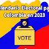 Calendario electoral para Colombia en 2023
