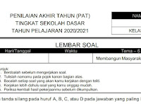 Soal PAT kelas 6 SD/MI Tema 6 Kuriklum 2013