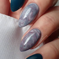  Indigo Glam Mom & Cosmetics Zone 234, 025 i PST2 - marble nails/stone effect nails