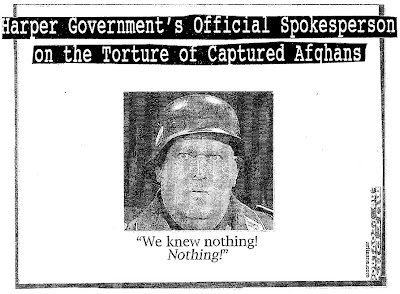 Harper Government's Official Spokesperson on the Torture of Captured Afghans