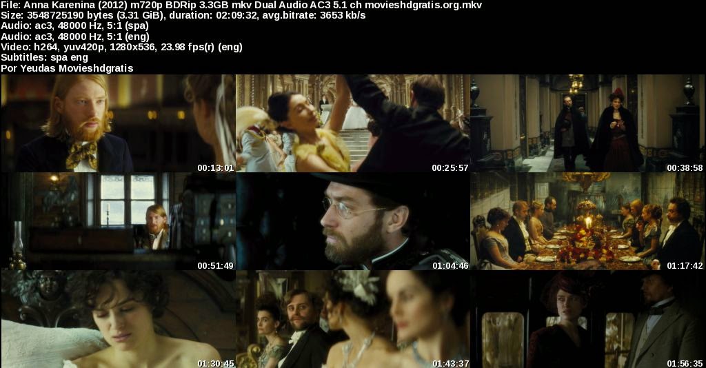 Anna Karenina (2012) m720p BDRip 3.3GB mkv Dual Audio AC3 