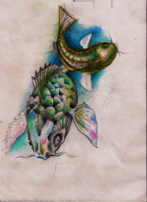 Koi Fish Sketch