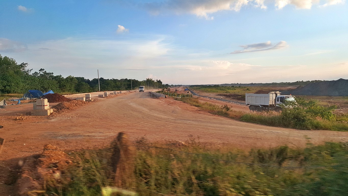 at the construction site of the new Tagbilaran Airport on Panglao Island