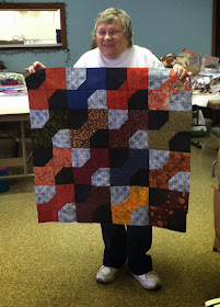 Old Bags Day - Sewing with Friends - Great Scrappy Quilt