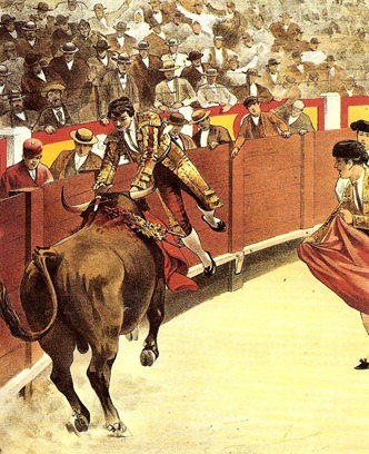 1895-07-08 La Lidia Cogida de Reverte en Madrid el 11 de junio de 1895