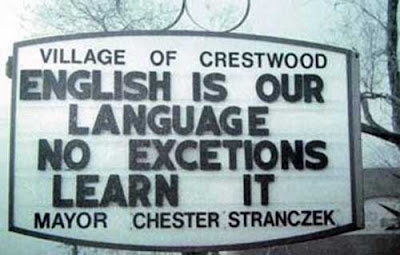 No exceptions to learning English!