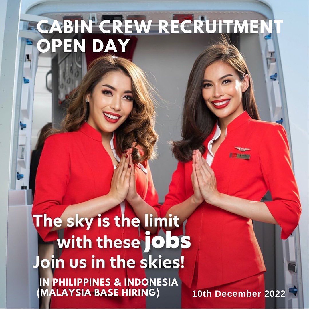 Fly Gosh Air Asia Cabin Crew Recruitment Indonesia And Philippines Walk In Interview