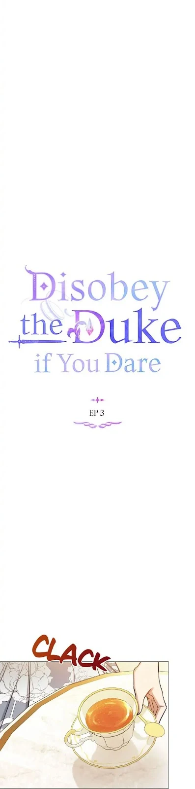 Disobey the Duke if You Dare Chapter 3