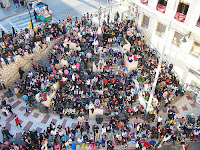 La Tribuna de los Pobres, famosa en la Semana Santa de Malaga 