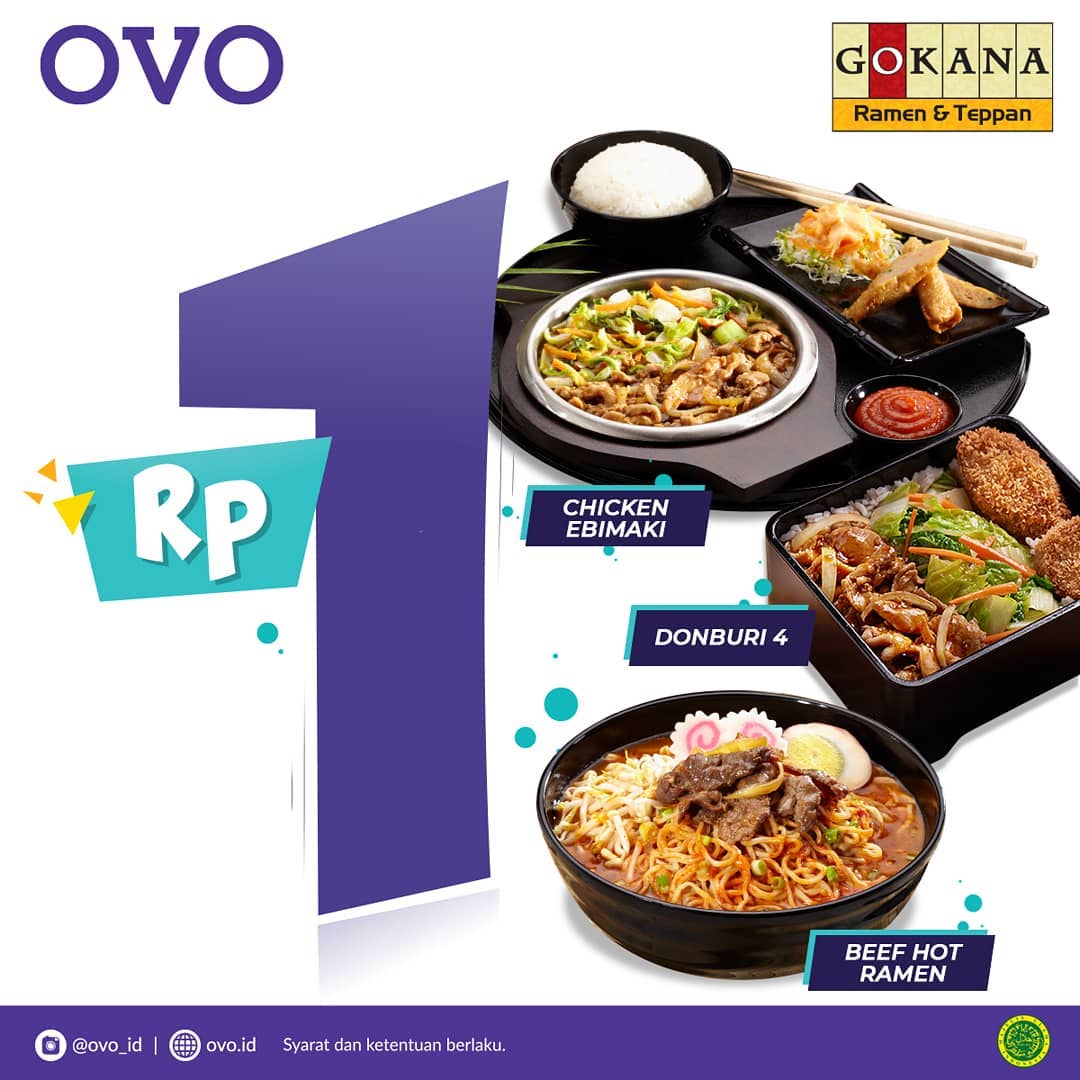 #Gokana - Promo 1 Rupiah Pakai OVO di Gokana Ramen & Teppan Plaza Delta Surabaya