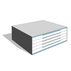 free revit family furniture office flat file storage