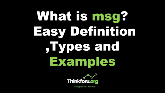Cover Image of What is msg ? Easy Definition ,Types and Examples