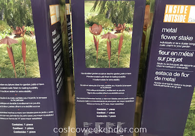 Costco 998887 - Inside Outside Garden Metal Flower Stake - great for any home garden