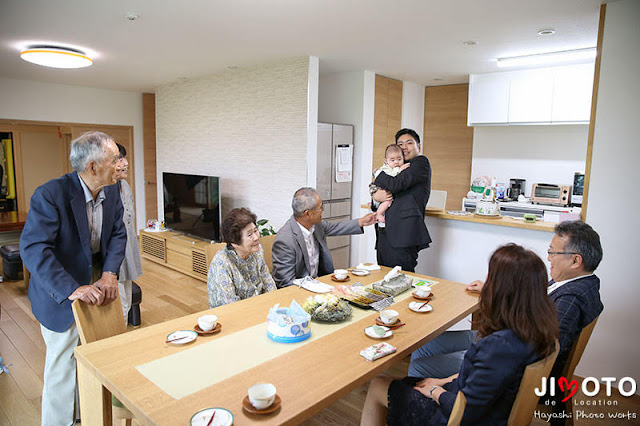 ご実家でのお食い初め出張撮影