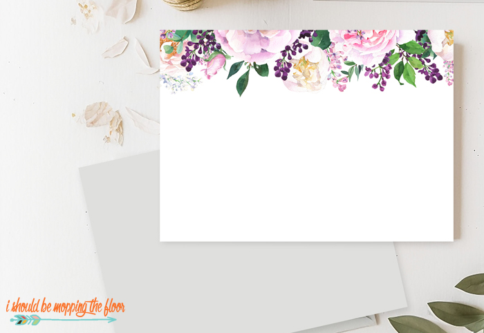 Floral Stationery