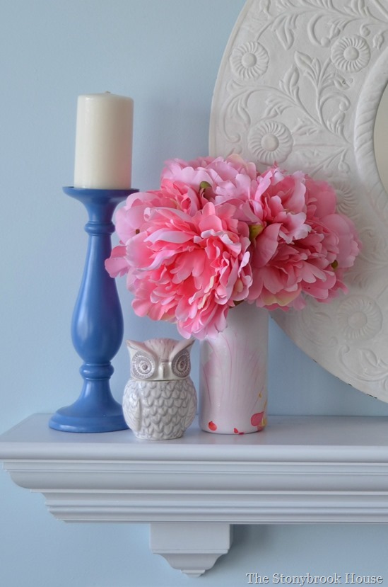 Candle and Peonies