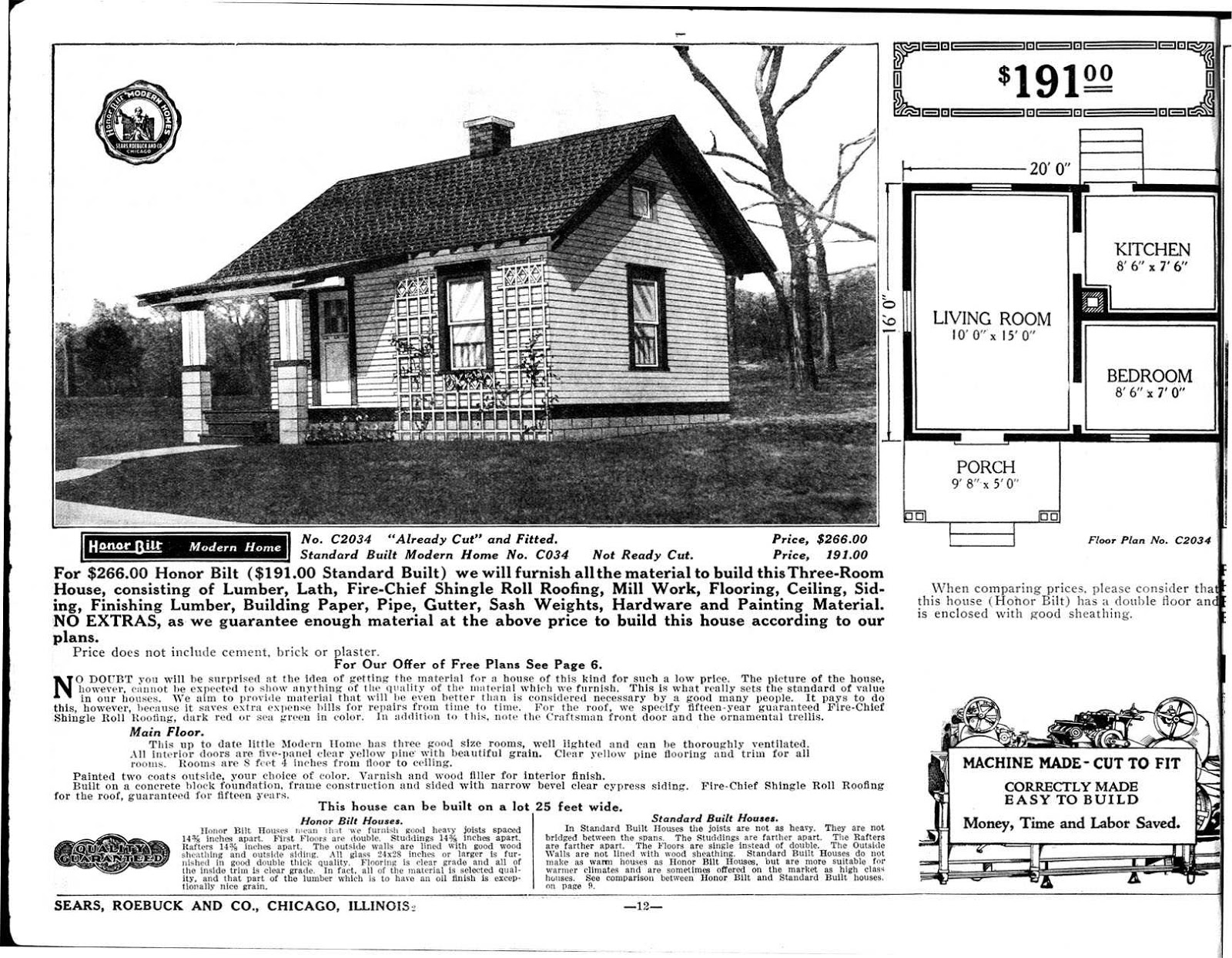 Sears Catalog  Kit Homes  From the Early 20th Century 