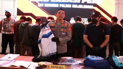 Aniaya Tiga Bocah, 10 Anggota Geng Motor di Majalengka Digulung Polisi